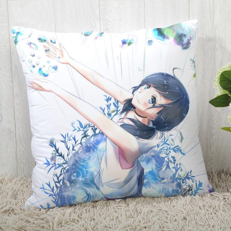 Tenki No Ko (Weathering With You) Pillow Cover Customize Pillowcase Modern Home Decorative Pillow Case For Living Room