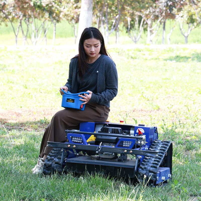 Popular CE EPA Crawler RC Lawn Mower All Terrain Wireless Robot Mower for Residential Lawn