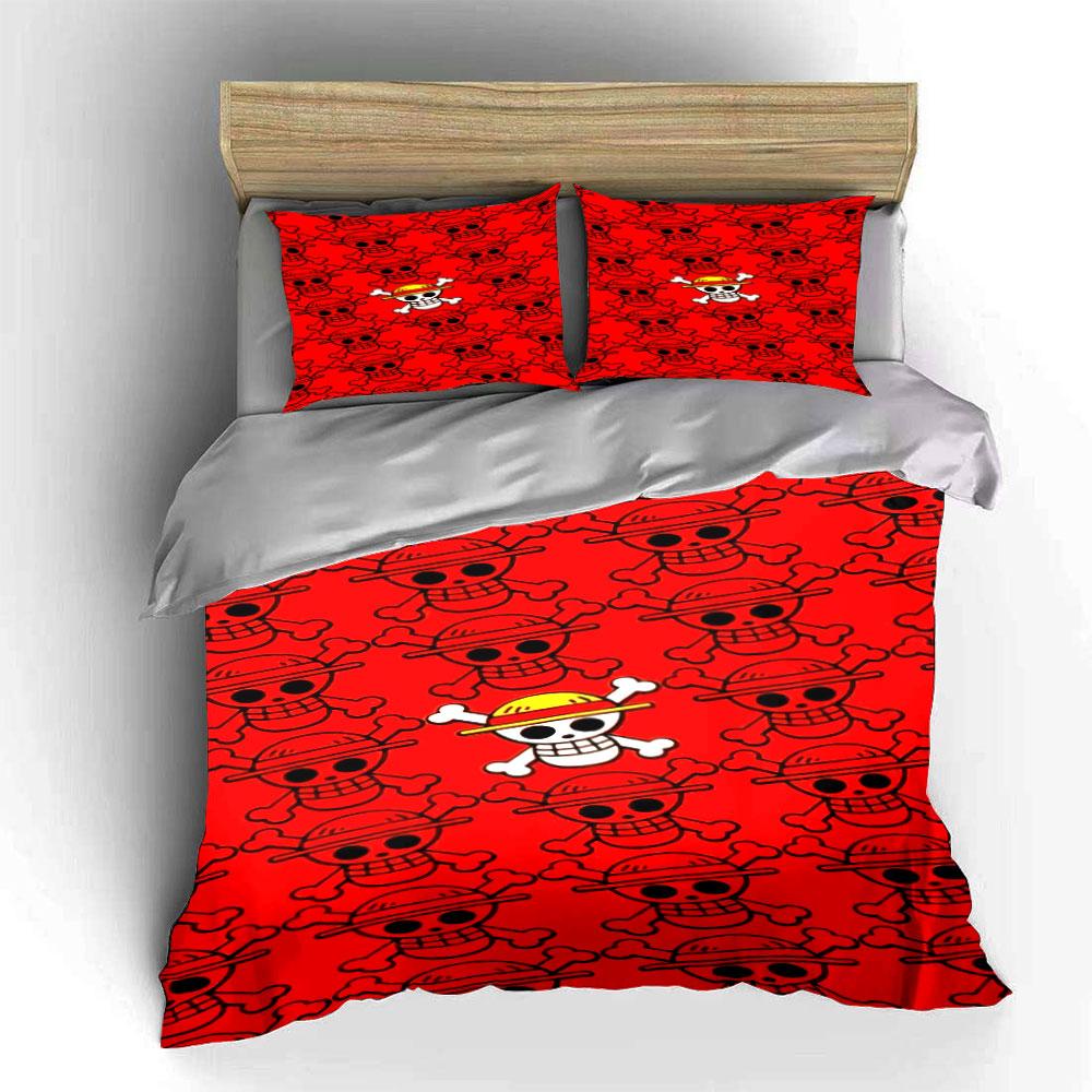 Skull and Crossbones Pattern. Bedding Sets Duvet Cover Sets Duvet Covers Pillowcases(1 * Duvet Cover 2 * Pillowcases, Without Duvet Insert)