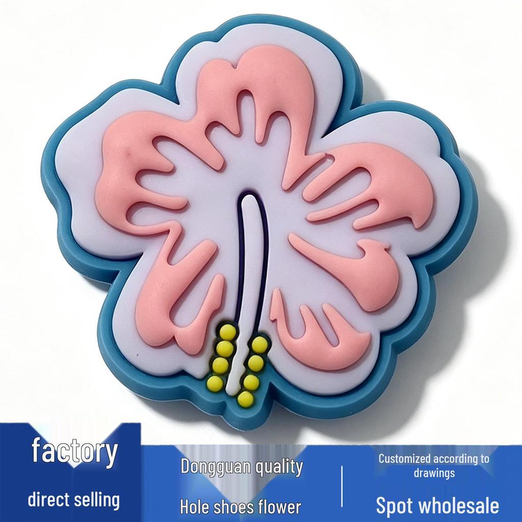 Neue süße Blumen-Schuhanhänger: Coole PVC-Accessoires für Crocs Clogs