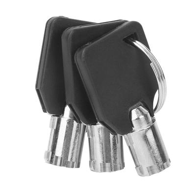 Zinc Alloy Vending Machine Lock Cylinder with 3 Keys 38×19mm Zinc Alloy Lock Cylinder Safe Chrome Color Safe Box Lock Cylinder