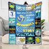 Volleyball Spirit And Quotes Blankets Are Suitable for Living Rooms,making Them an Ideal Choice for Outdoor Travel and Gifts.