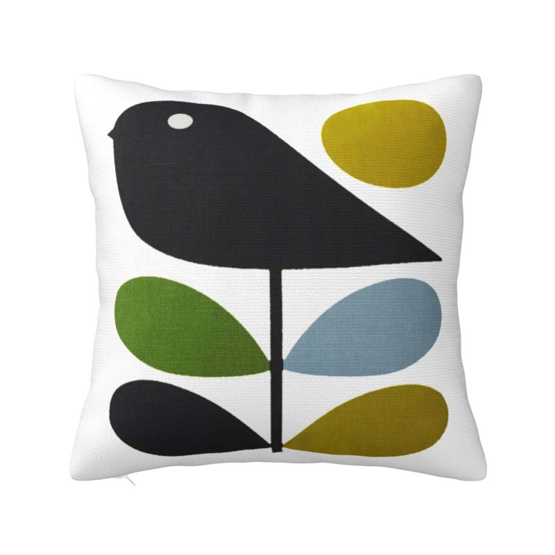 Custom Early Bird Granite Cushion Cover 40x40cm Orla Kiely Floral Velvet Cute Pillow Case Home Decoration