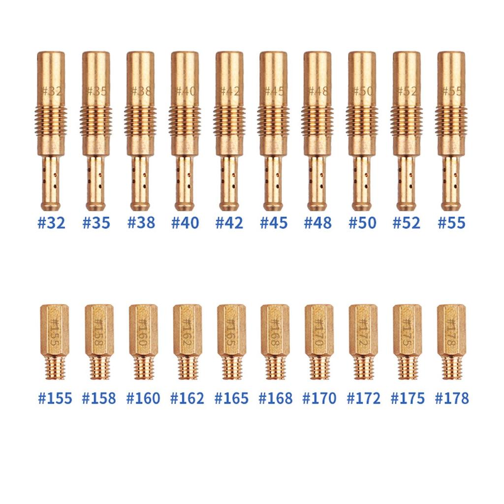 30x Giclês Lentos Kit de Giclês Principais para Carburador Peças Profissionais Acessórios para Motocicleta