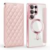 Card Holder Magnetic Leather Case for Samsung Galaxy S25 Ultra S24 Plus S23 FE S22 5G Wireless Charging Shockproof Flip Cover