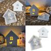 House Shaped Silicone Molds for Epoxy Resin, House Shaped Concrete Cement Silicone Molds for Art Craft, Gypsum Ornament