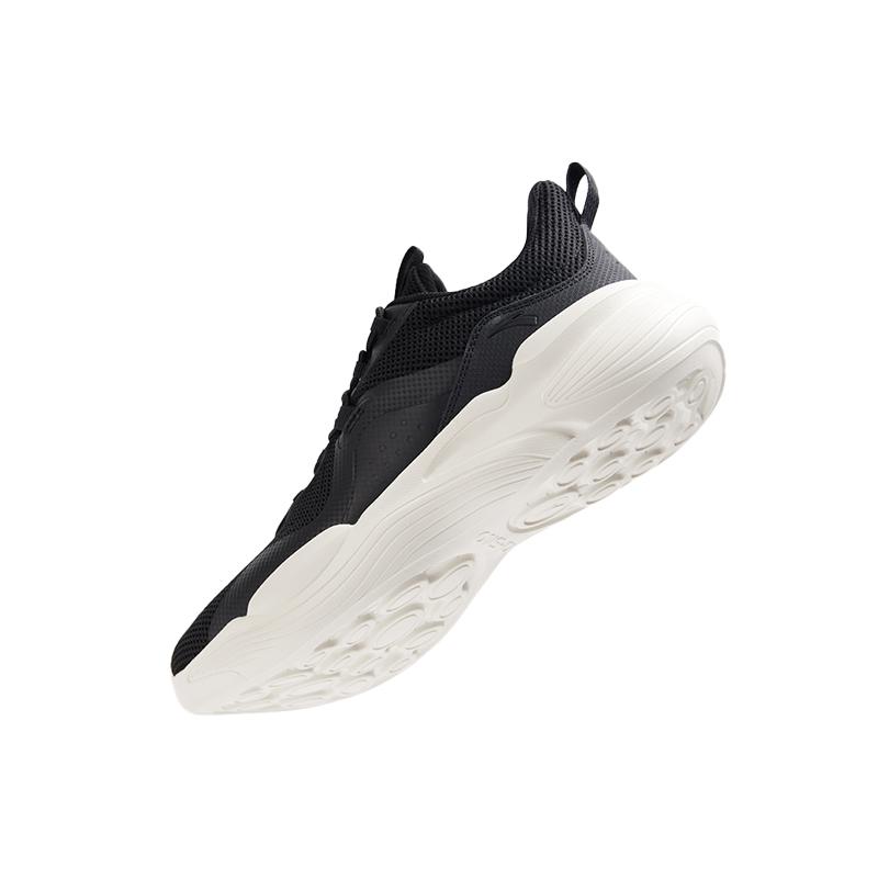 Anta Five Peaks Moon Sneaker Comfortable Durable Fabric Low Top Running Shoes Men Sneaker Black 112447703R-1