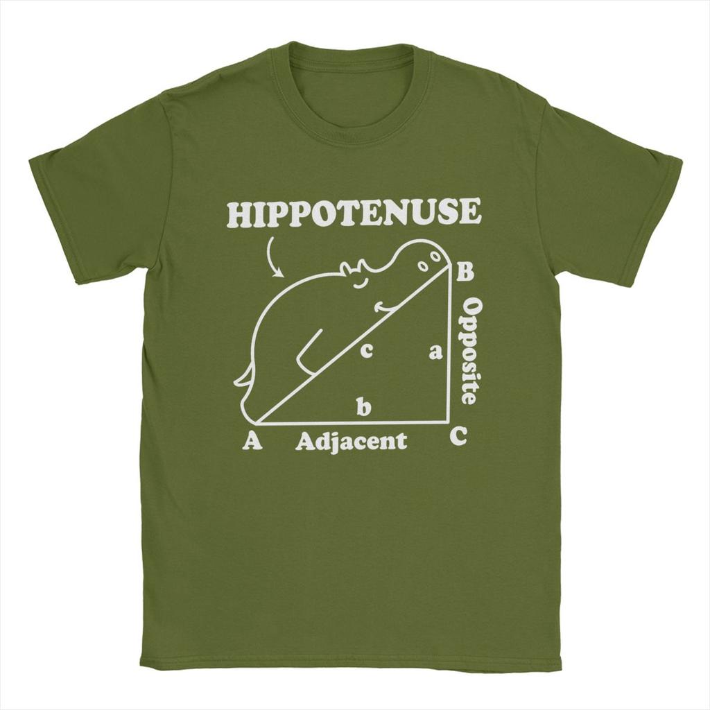 Novinka Hippotenusa Hippotenusa Matematický Slovní Hříčka Pánské Tričko Čistá Bavlna Tričko Krátký Rukáv Tričko Nápad na Dárek Oblečení