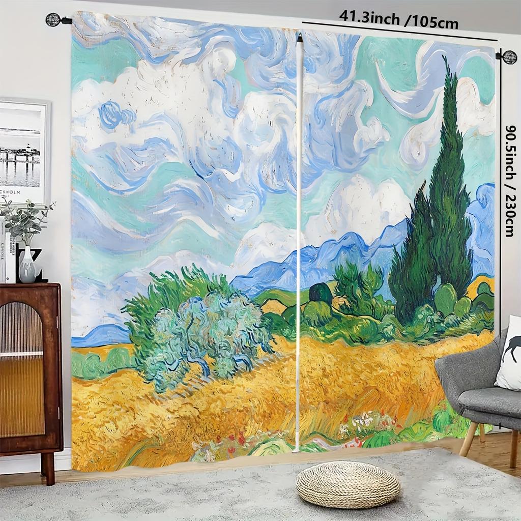 Alphabet Printed Door Curtain Window Curtain Bedroom Living Room 41.3in x 90.5in Curtain Heat Noise Reduction