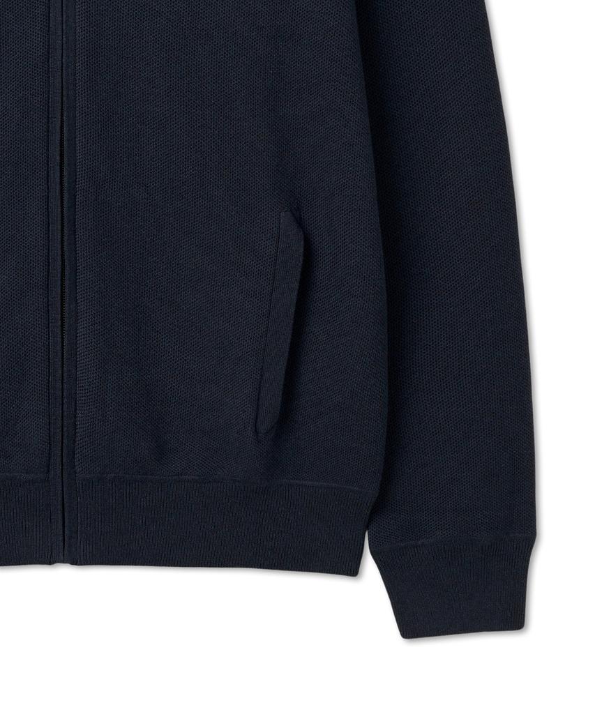 POLO RALPH LAUREN Full Zipper Cotton Sweater - Navy