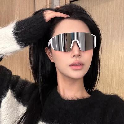 Modne okulary rowerowe unisex z dużymi oprawkami