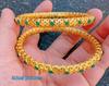 Vietnamese Vintage Openwork Sand Gold Bangle: Brass, Gold-Plated, Women's Retro Bracelet for Good Fortune