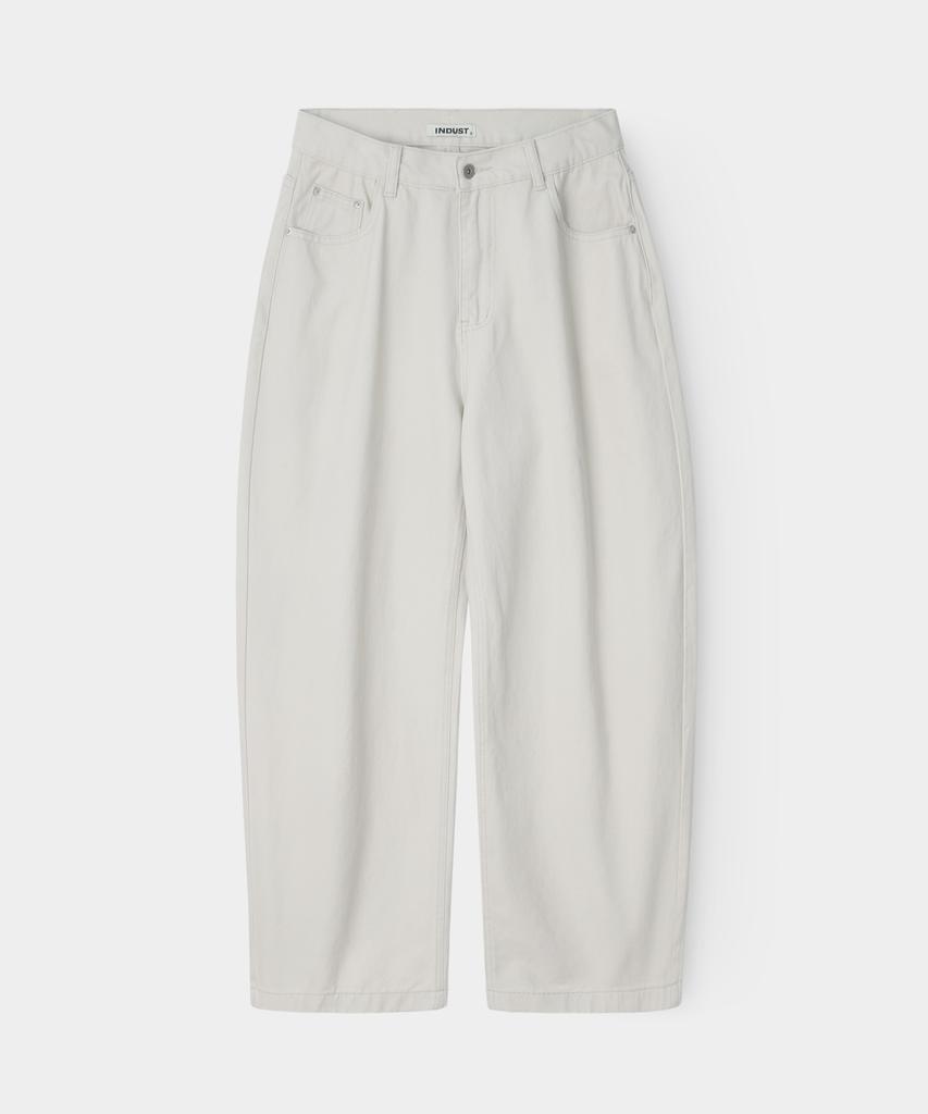 INDUST Barrel Fit Curved Wide Pants_Charcoal