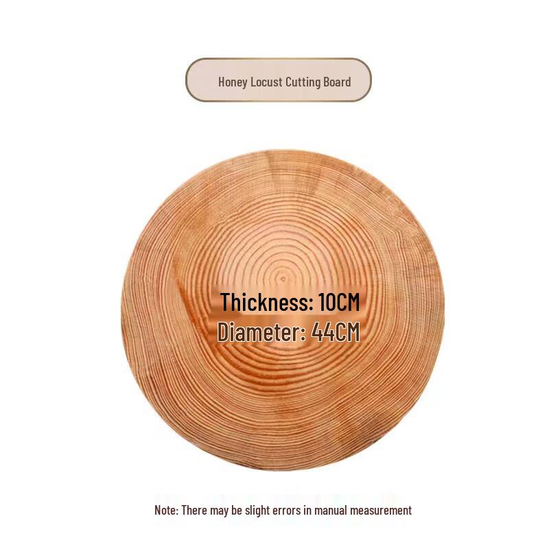 Hanlu Solid Jujube Wood Round Chopping Board