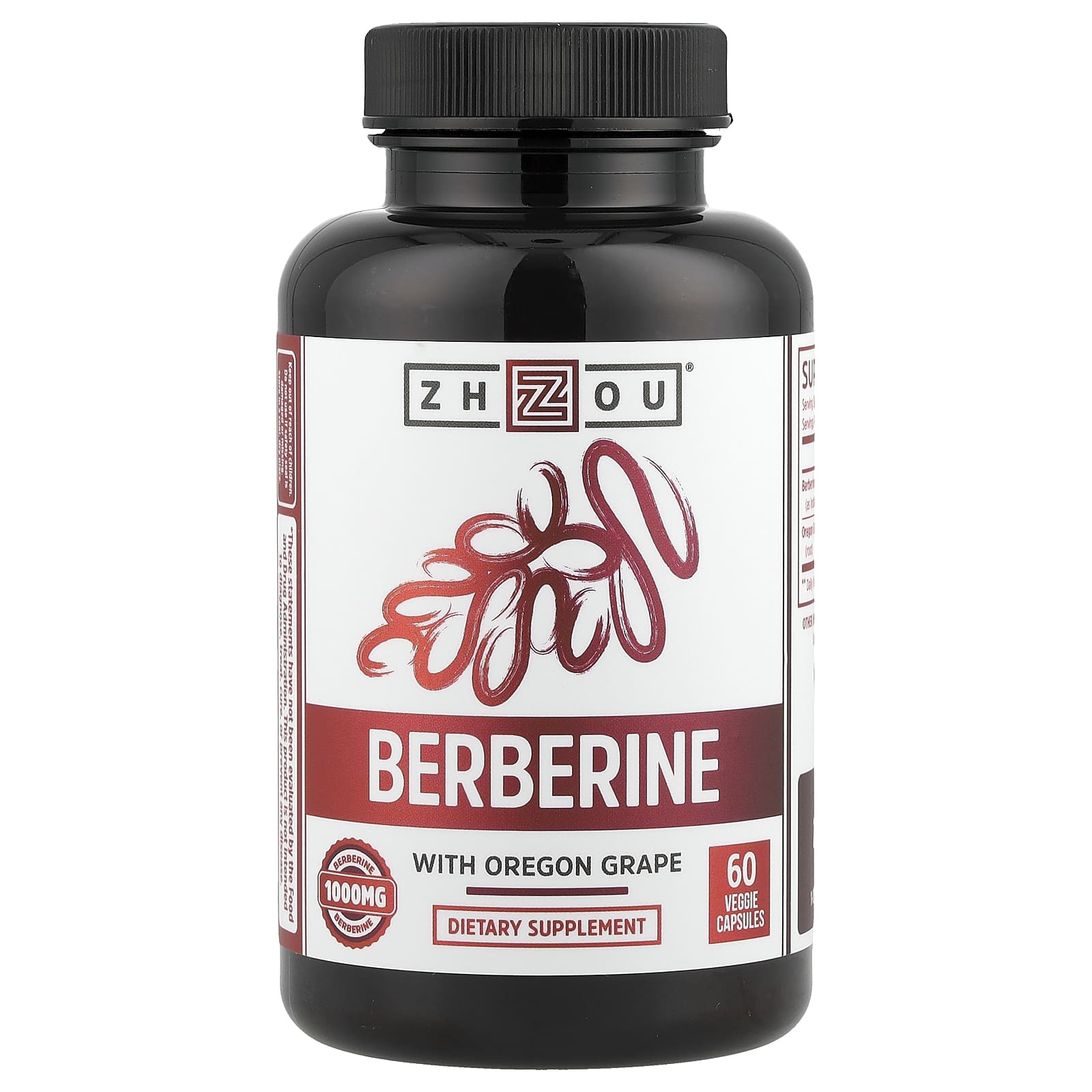 

Oregon Grape with Berberine, 1,000Mg, 60 Veggie Caps (500Mg per Capsule)