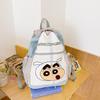 Schoolbag Crayon Small New Backpack Women's Travel Lightweight Cute Drawstring Bundle Backpack High Value Versatile College Student School Bag