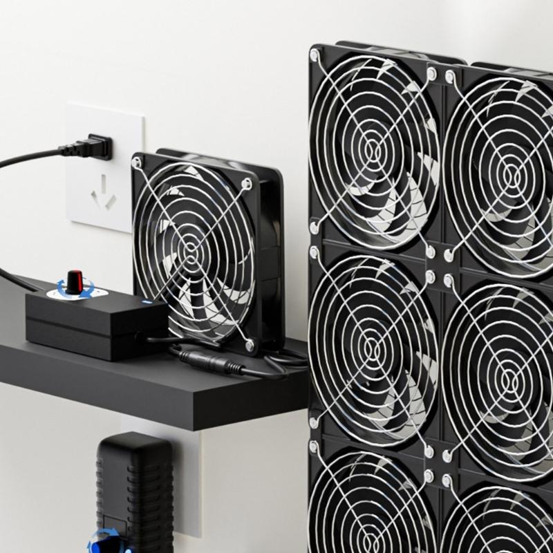 Universal 12V Adjustable Speed Router Cooling Fan for Weak Current Box Servers Perfect for Efficient Heat Dissipation
