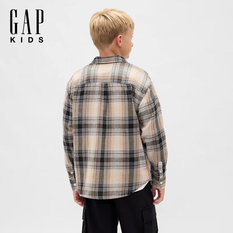 Gap Boys  Plaid Flannel Button-Up Shirt S