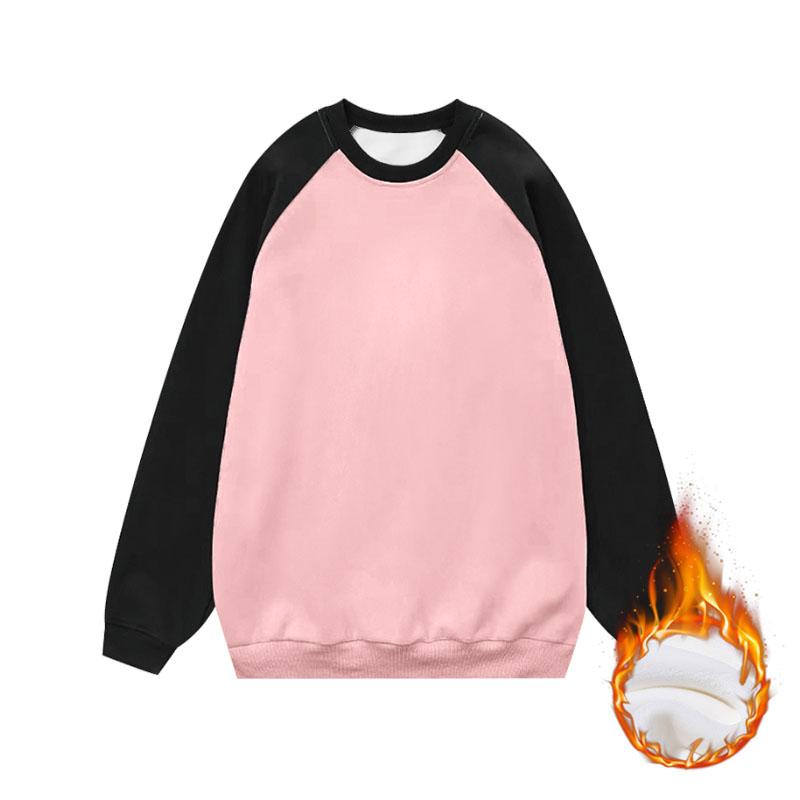 

Осень Зима Теплые Толстые Хлопковые Толстовки (унисекса) Харадзюку Оверсайз Топы с длинным рукавом Унисекс Уличная одежда Повседневные Базовые Толстовки для пар 3XL чёрный