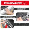 104cm Cuttable Car Rear Bumper Guard Plate Cover Trim Car Trunk Protector Strip Automobile Universal Protective Strip