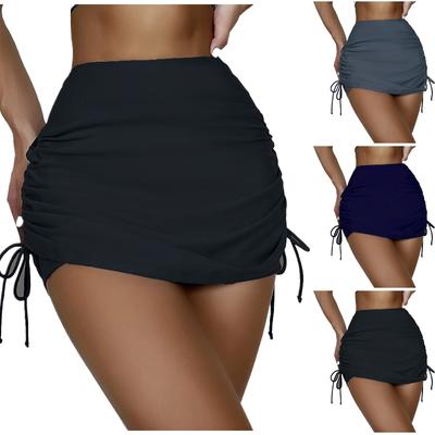 Kadın Cep Orta Bel Bikini Altı Yüzme Eteği Mayo