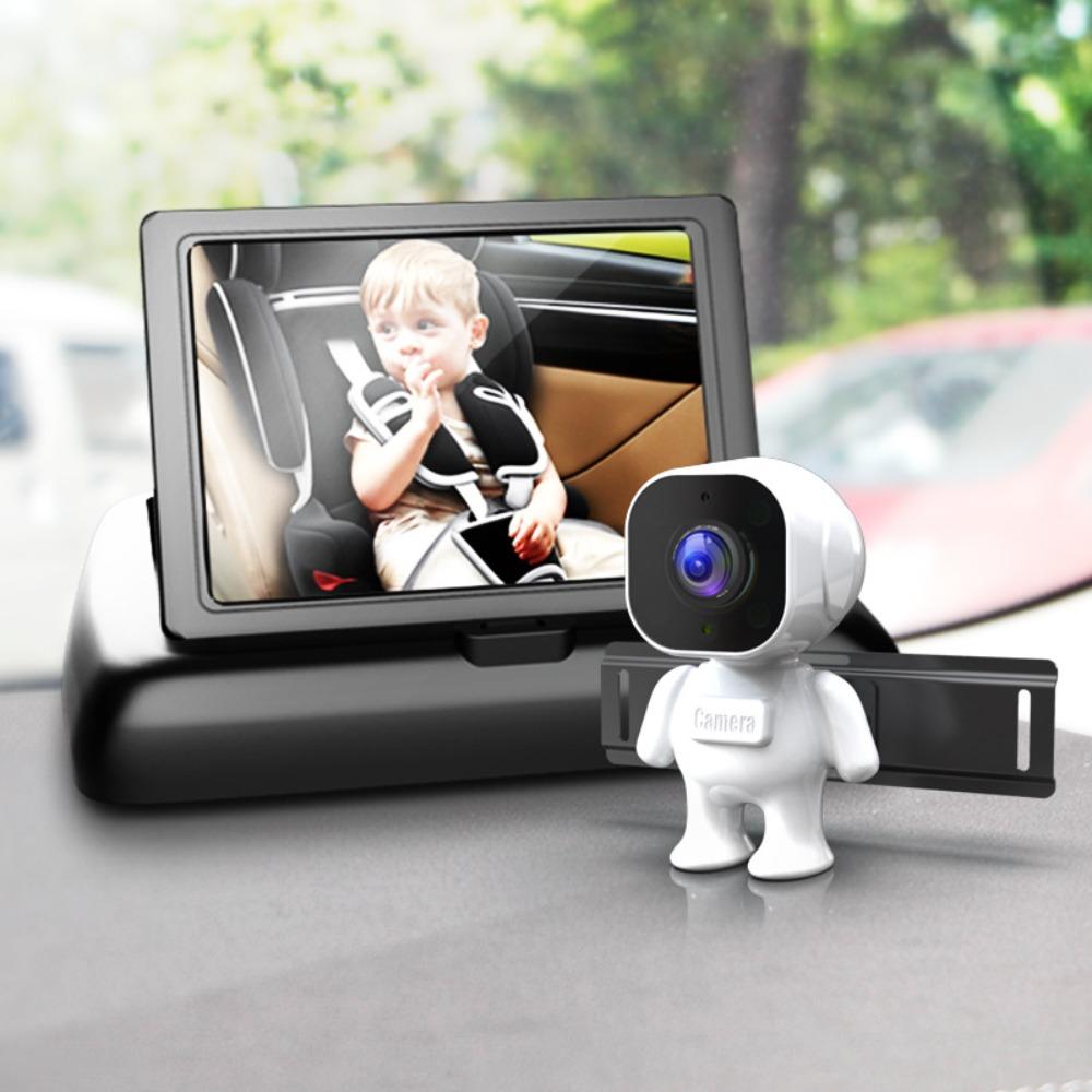Suction Cup Mount Baby Car Monitor 4.3 Inch Screen Rear Facing Camera  Back Seat View