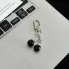 High-value Cool Black Cherry Color Diamond Sweetheart Candy Keychain Pendant Personality Trendy Cool Student School Bag Accessories