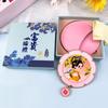 Emboss Metal Cosmetic Mirror Butterfly Pocket Makeup Mirror Chinese Style Handheld Mirror  Vacation