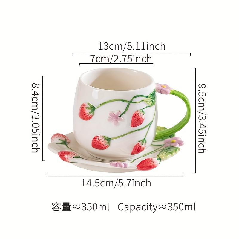 

Керамическая кофейная чашка ручной росписи, подглазурная кружка для завтрака, чашка для воды и фарфоровый набор с дизайном