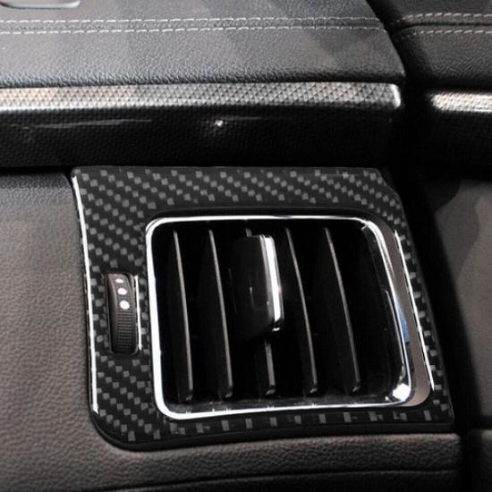 ABS Carbon Fiber Interior Air Vent Outlet Panel Cover For Cadillac CTS 2008-2013
