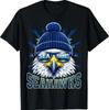 Vintage Cool Face Sea Hawk with Sunglasses Women Men Tees T-Shirt