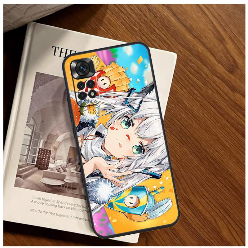Shirakami Fubuki Hololive Case For Xiaomi Redmi Note 13 11 10 9 8 12 Pro Plus 12S 11S 10S 9S 10A 9C 10C 12C 13C Funda