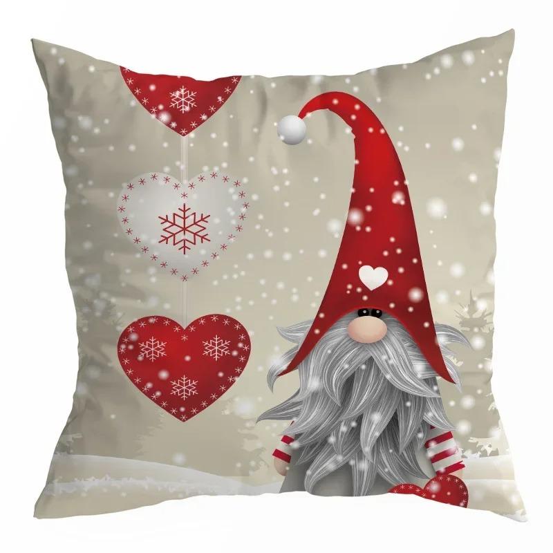 Christmas Cartoon Cute Pillow Case Cute Cushion Cover Car Office Sofa Home Decoration