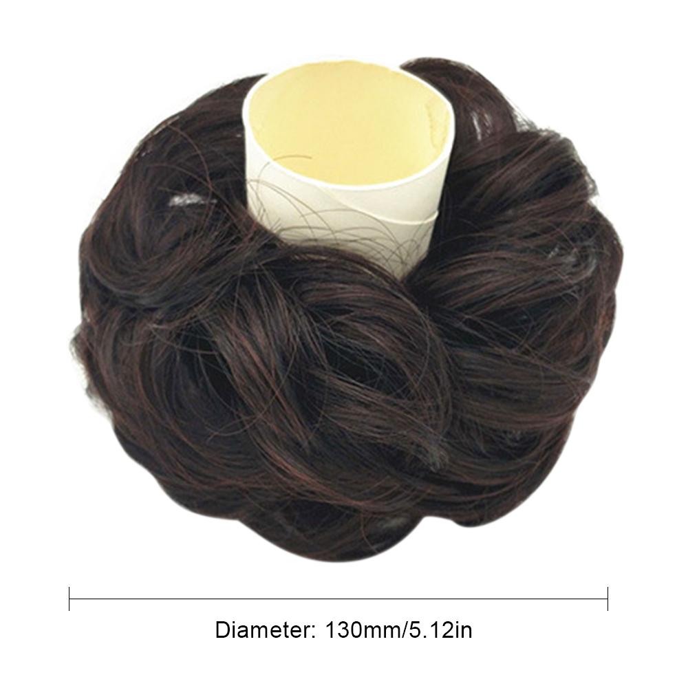 Unordentlicher Haarknoten Scrunchie Haarteil Verlängerung mit Gummiband Pferdeschwanz Haarverlängerungen Hochsteckfrisur Chignon Donut Haarteil Synthetisch