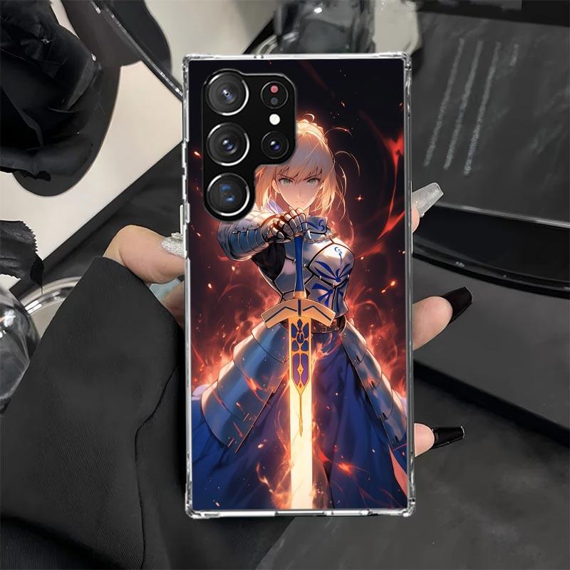

Чехол для телефона Saber из Fate Zero Stay Night для Samsung Galaxy Note 20 Ultra 10 Lite 9 8 S10 S9 S8 Plus S10E S7 Edge M30S M21 M32 Мягкий Samsung M32 5G