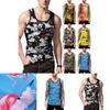 Mens 3d Printed Tank Top With Premium Quality Polyester For Summer Gym Fitness