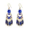 Bohemian Jewelry Earrings For Women Acrylic Flower Tassel Crystal Wedding Earings Ethnic Geometric Earrings Pendientes Mujer