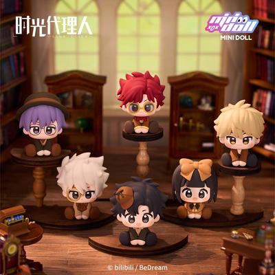 Authentic Link Click Minidoll Time Agent Sit-Down Figure Soft Rubber Mystery Blind Box Collectible Toy Trendy College Series