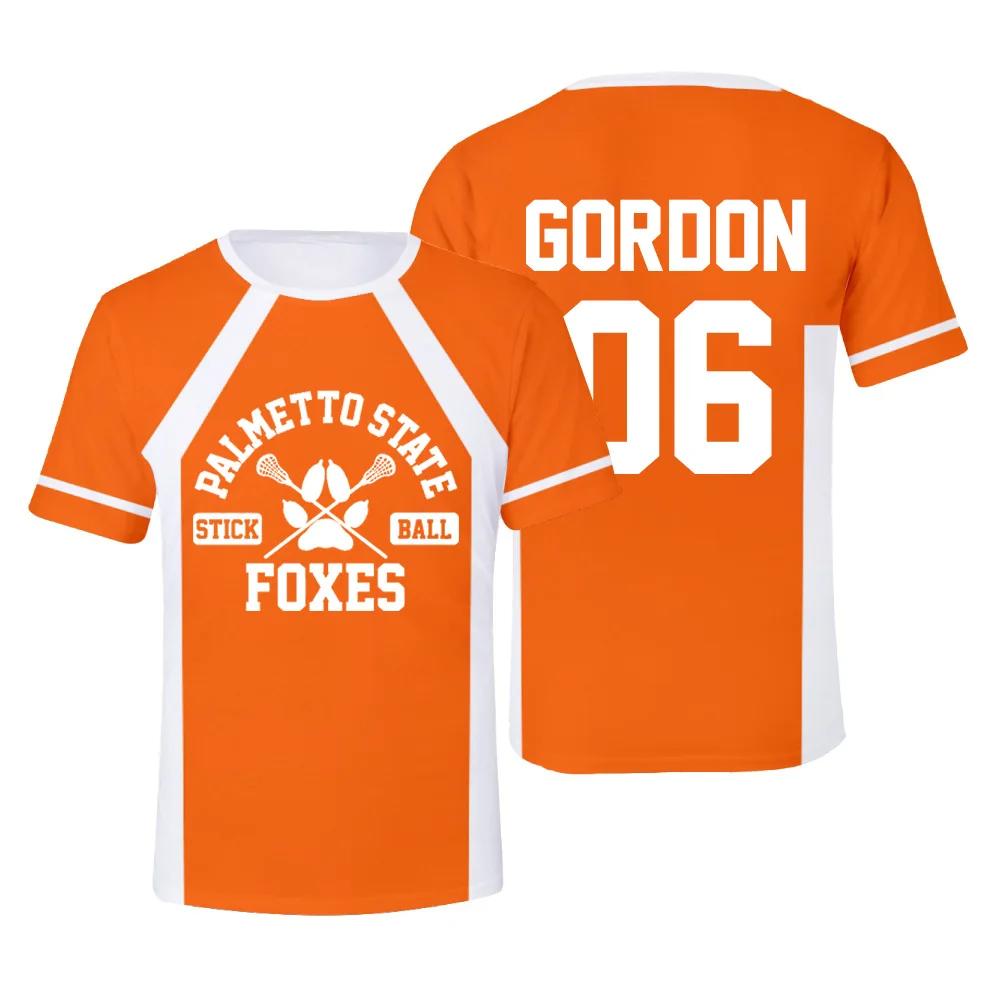 The Foxhole Court Palmetto State Foxes Lacrosse Jersey Cosplay WILDS MINYARD 3D T-shirt Men/Women Clothes Kids Tees