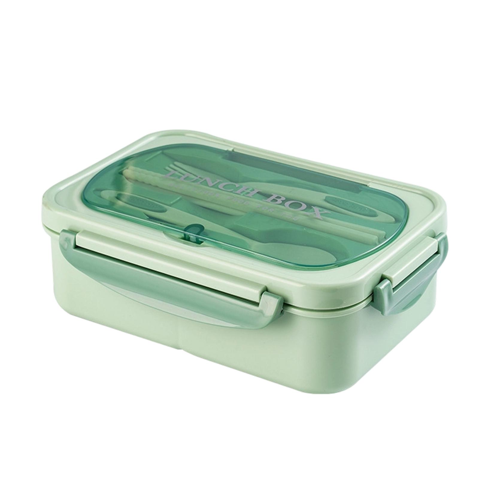 

Bento Box, 1200 ML Lunch Containers, LeakProof Lunch Box With Utensils, 3 Compartment Bento Box Microwave Safe One Size