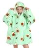 Autumn and Winter Sports and Leisure Warm TV Blanket Senior Children's Plush Comfortable Soft Bathrobe Warm Fluffy Robe