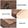 Drawer/Flip Type Tea Box Wood Treasure Chest Crafts Jewelry Case  Home Office