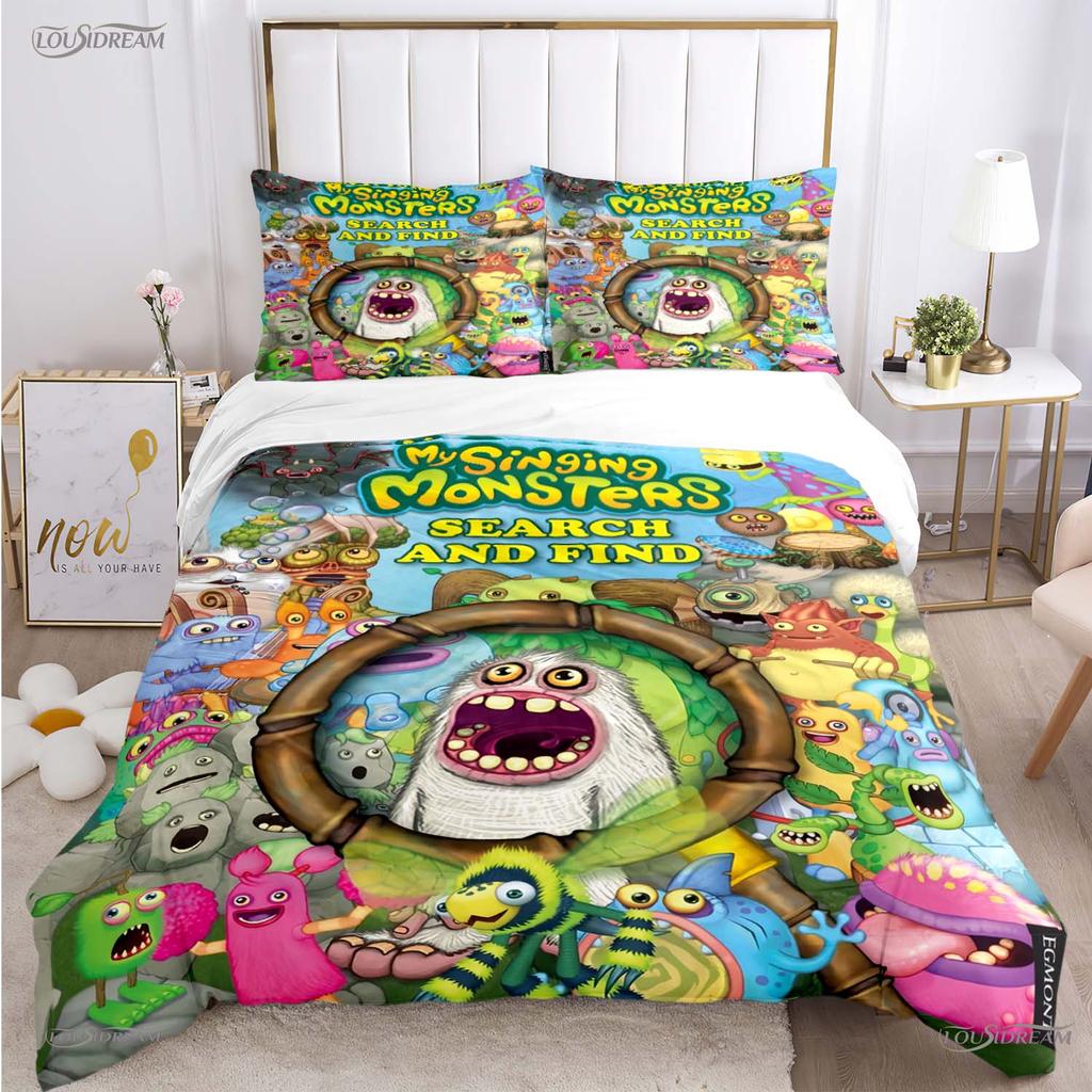 Comforter Funny My Singing Monster All Season Comforter Bedding Sets Soft And S Single/Double/Queen/King