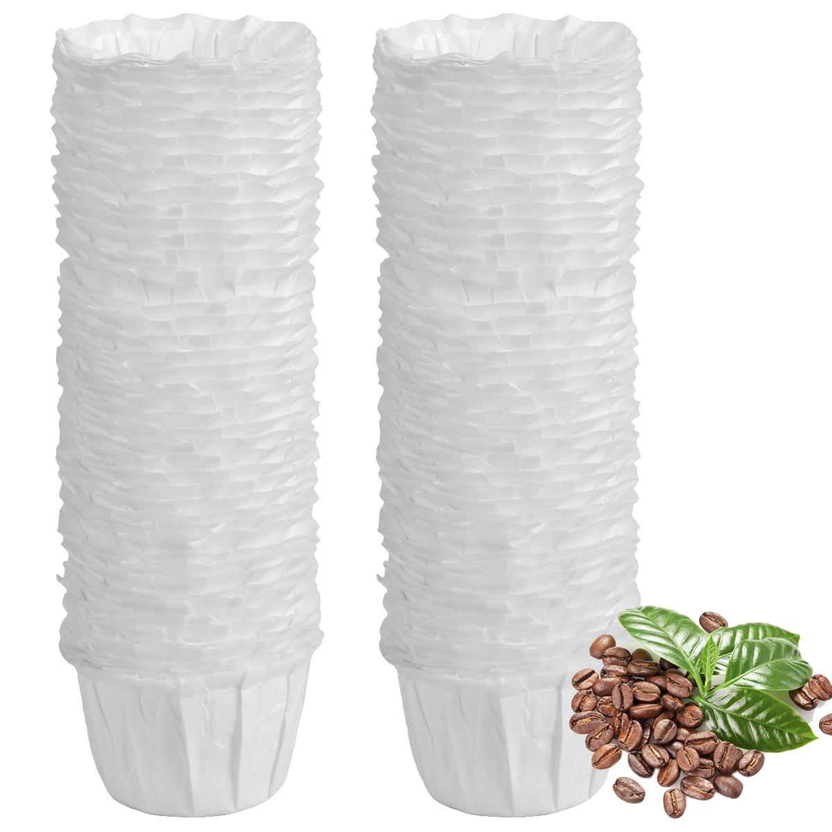 

100Pcs Paper Coffee Filters for Coffee Maker Unbleached Coffee Filter Papers Eco-Friendly Coffee Paper Filters Durable Paper