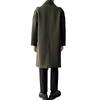 Mode Coréenne Automne Hiver Coupe-vent à Boutonnage Simple Mi-long Large Manteau Manteau en Laine Manteau en Coton Homme