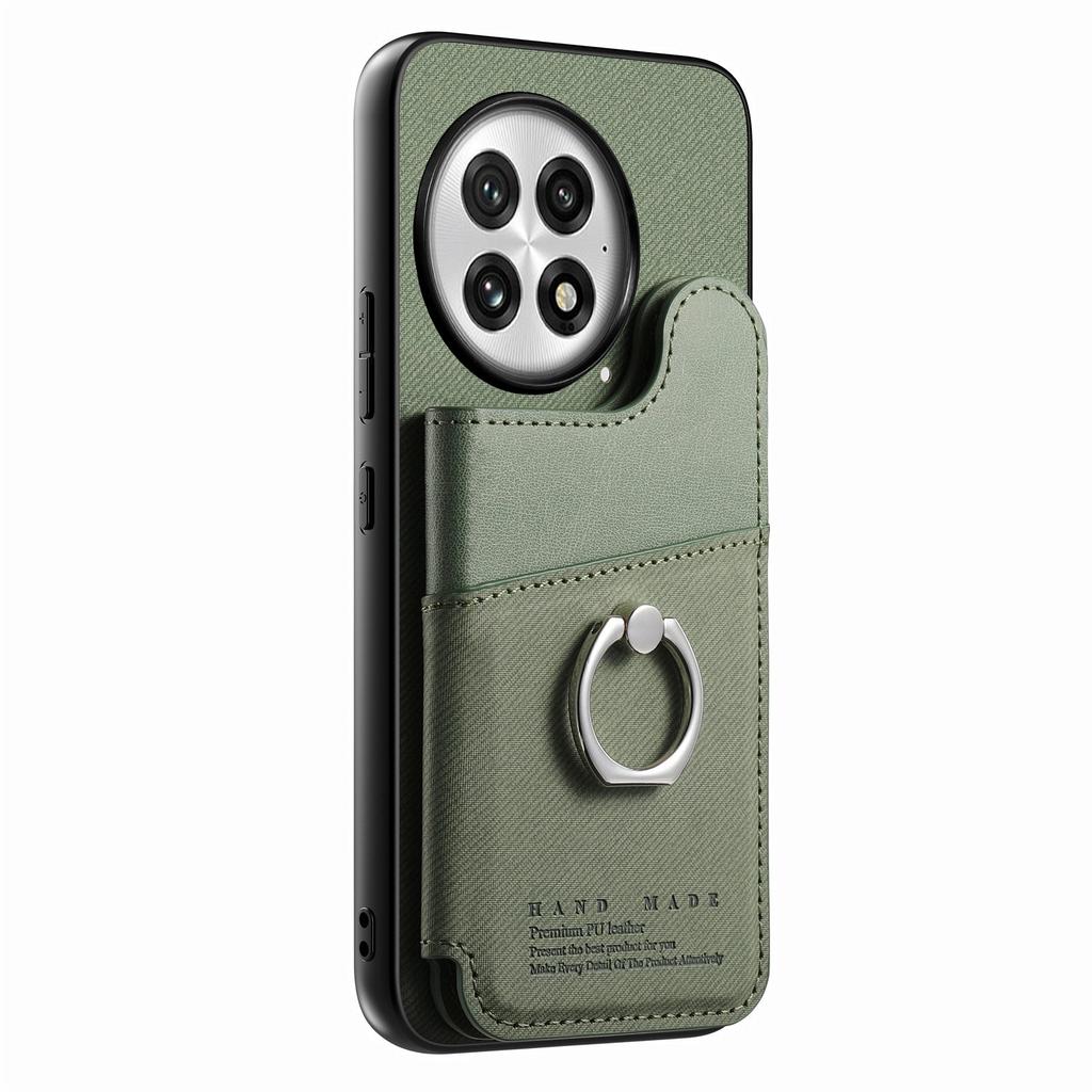 For OnePlus 13 Case with Card Holder Kickstand Leather+TPU+PC Phone Cover