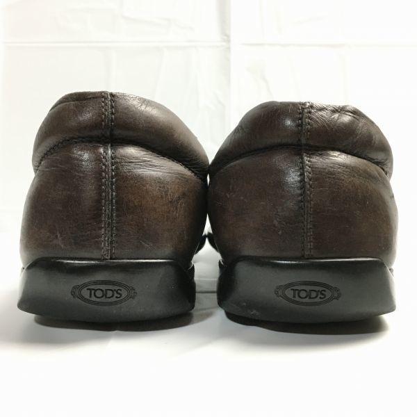 TOD'S Größe 9 (27,5 cm) Braun Hergestellt in Italien Slipper Vamp Business Schuhe Herren(GEBRAUCHT)