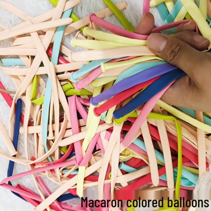 Macaron Color Long Strip 260 Magic Balloons DIY Decoration Tutorial - Free Shipping Included