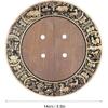 14cm/5.5inch Furniture Handle Brass Double Door Chinese Style Retro Round Handles Cupboard Dressing Table Wardrobe Wine Cabinet Drawer Antique Knobs