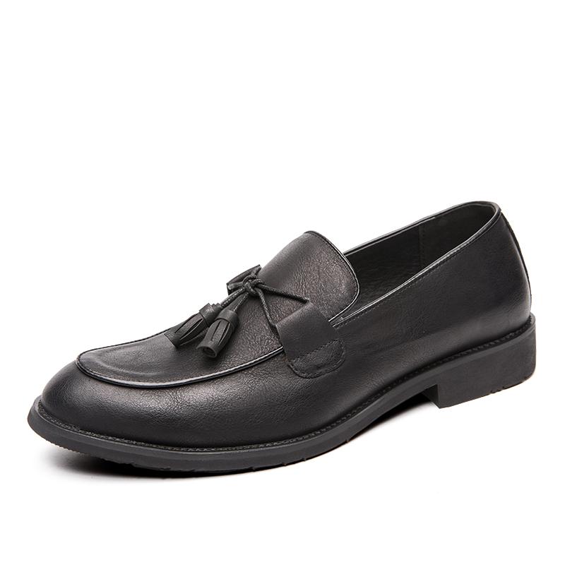 Mode Neue Herren Quasten Loafers Leder Formelle Schuhe Elegante Kleiderschuhe Einfaches Slip-On Herren Freizeitschuhe Große Größe 47 Zapatos Hombre